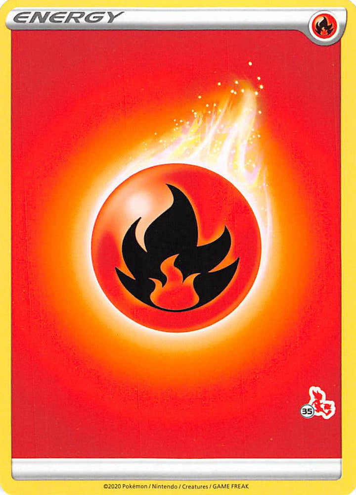 Fire Energy (Cinderace Stamp #35) [Battle Academy 2022] Pokémon
