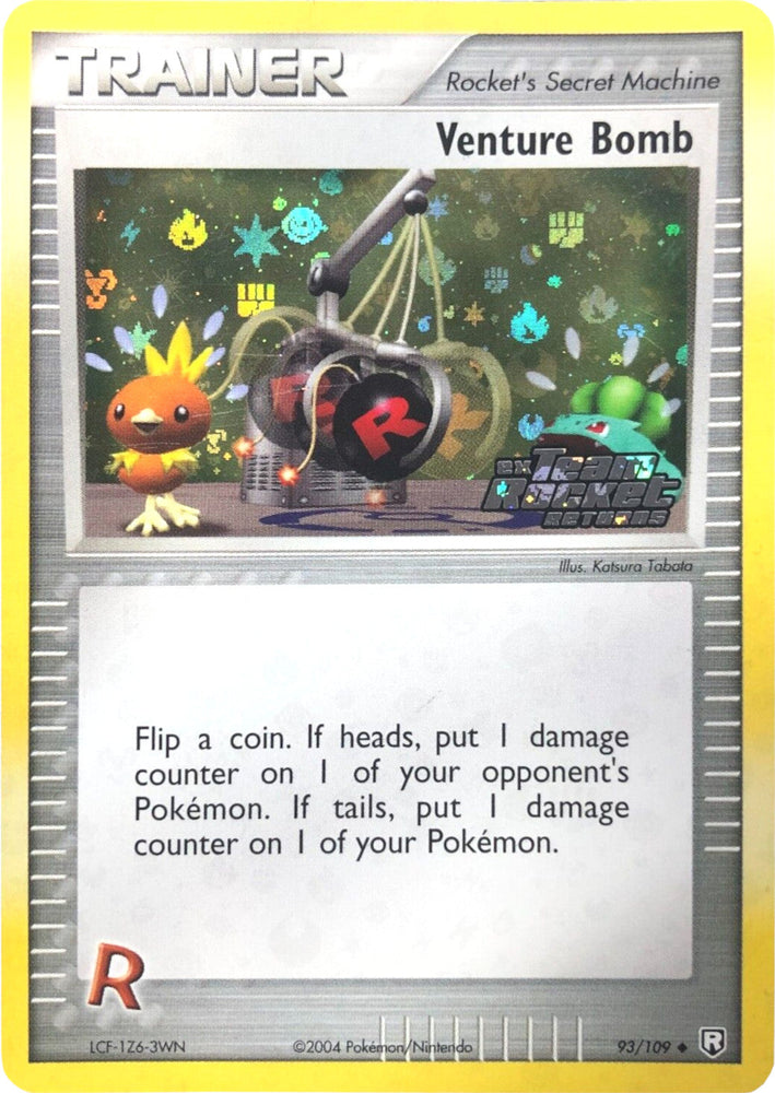 Venture Bomb (93/109) (Stamped) [EX: Team Rocket Returns] Pokémon