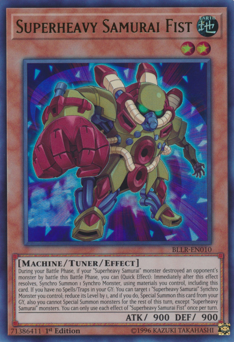 Superheavy Samurai Fist [BLLR-EN010] Ultra Rare Yu-Gi-Oh!