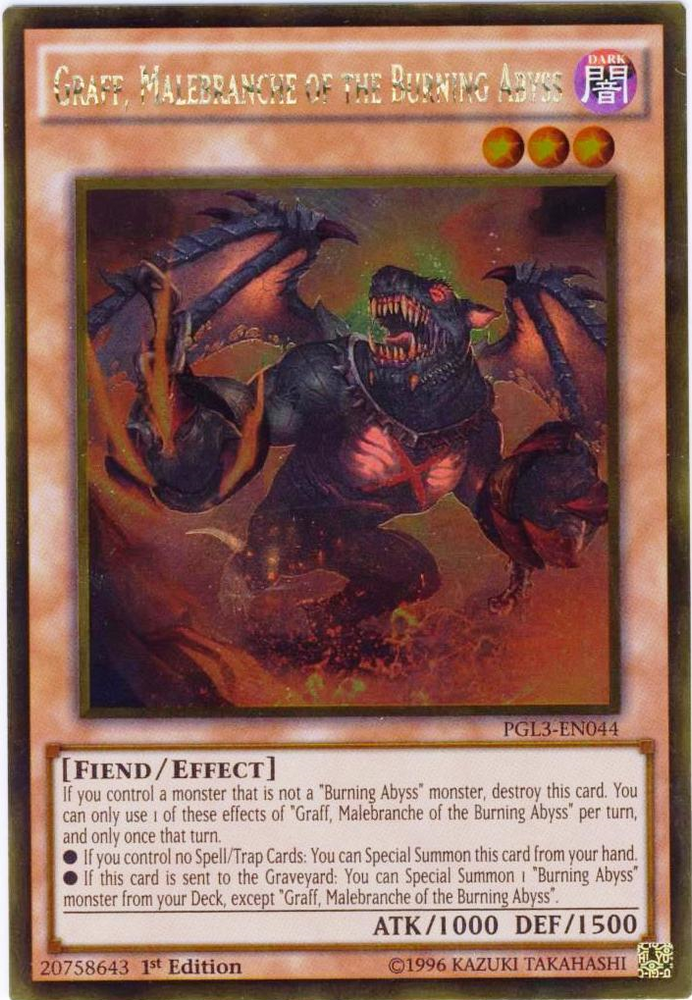Graff, Malebranche of the Burning Abyss [PGL3-EN044] Gold Rare Yu-Gi-Oh!