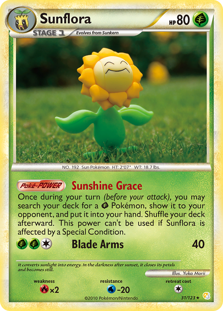 Sunflora (31/123) [HeartGold & SoulSilver: Base Set] Pokémon
