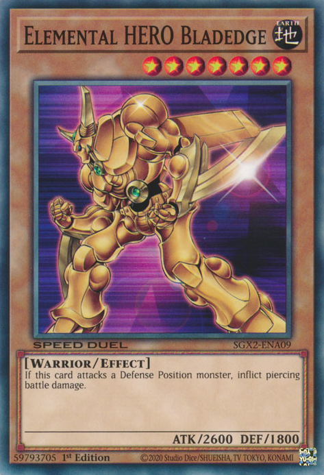 Elemental HERO Bladedge [SGX2-ENA09] Common Yu-Gi-Oh!