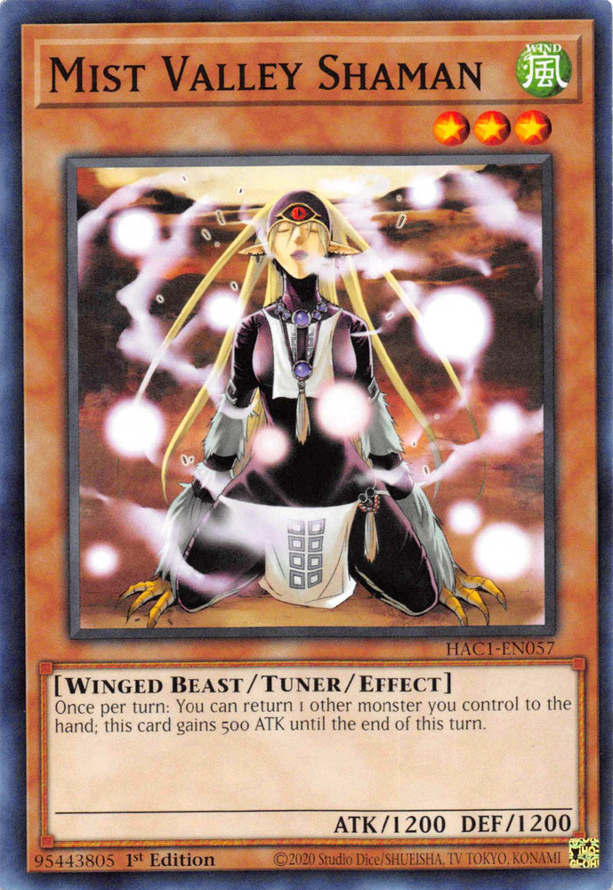 Mist Valley Shaman [HAC1-EN057] Common Yu-Gi-Oh!