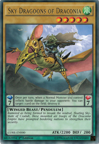 Sky Dragoons of Draconia [CORE-EN000] Rare Yu-Gi-Oh!