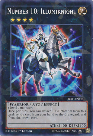 Number 10: Illumiknight [BP03-EN118] Shatterfoil Rare Yu-Gi-Oh!
