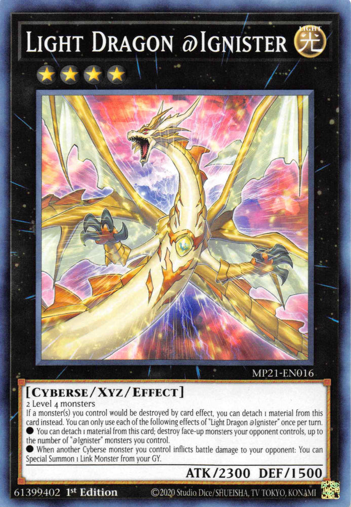 Light Dragon @Ignister [MP21-EN016] Common Yu-Gi-Oh!