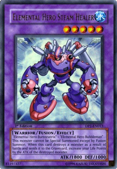 Elemental Hero Steam Healer [DP1-EN013] Ultra Rare Yu-Gi-Oh!