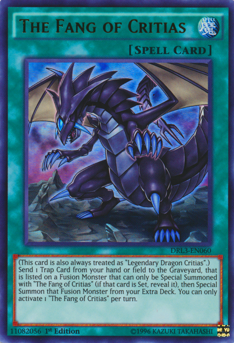 The Fang of Critias [DRL3-EN060] Ultra Rare Yu-Gi-Oh!