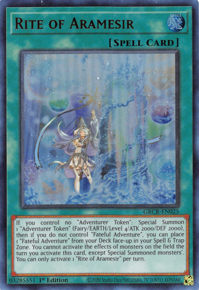 Rite of Aramesir [GRCR-EN025] Ultra Rare Yu-Gi-Oh!
