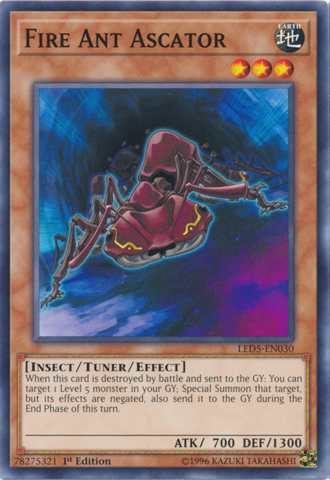 Fire Ant Ascator [LED5-EN030] Common Yu-Gi-Oh!