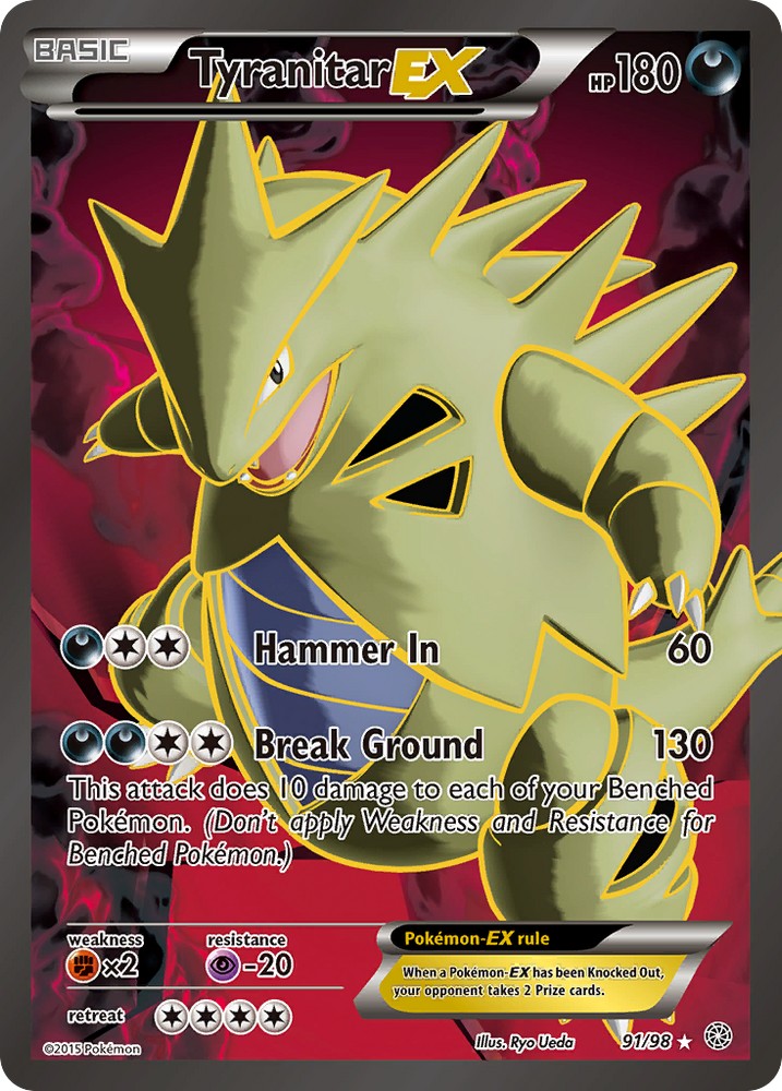 Tyranitar EX (91/98) [XY: Ancient Origins] Pokémon