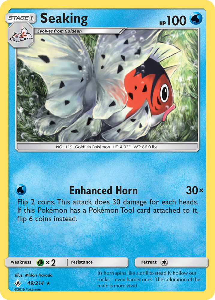 Seaking (49/214) [Sun & Moon: Unbroken Bonds] Pokémon