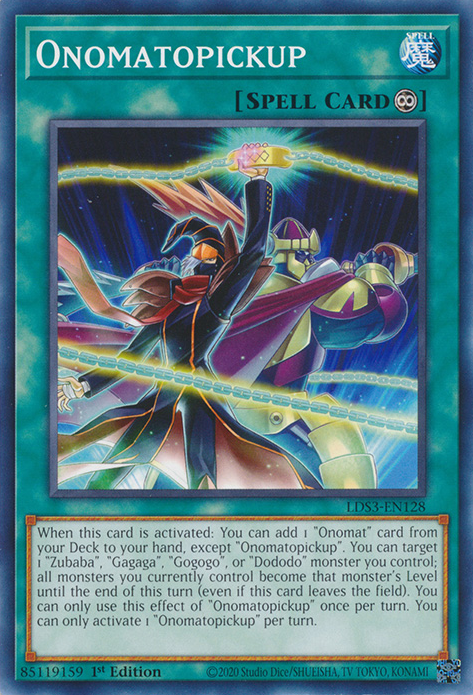 Onomatopickup [LDS3-EN128] Common Yu-Gi-Oh!