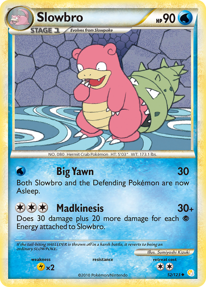 Slowbro (52/123) [HeartGold & SoulSilver: Base Set] Pokémon