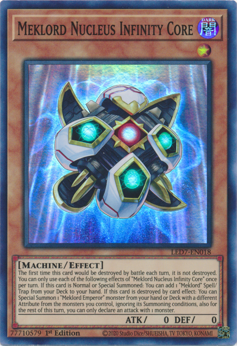 Meklord Nucleus Infinity Core [LED7-EN018] Super Rare Yu-Gi-Oh!