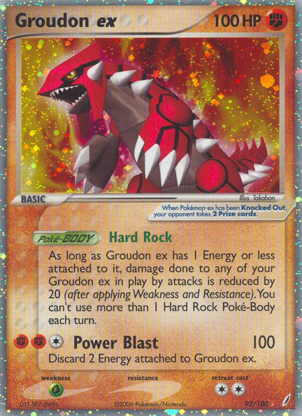 Groudon ex (93/100) [EX: Crystal Guardians] Pokémon