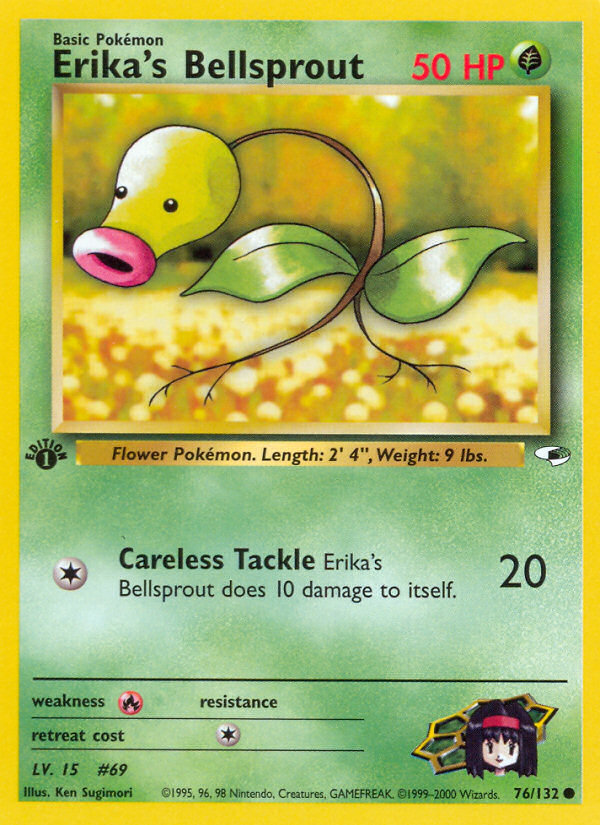 Erika's Bellsprout (76/132) [Gym Heroes 1st Edition] Pokémon