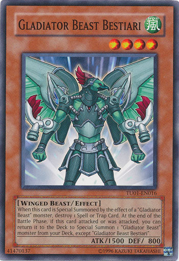 Gladiator Beast Bestiari [TU01-EN016] Common Yu-Gi-Oh!
