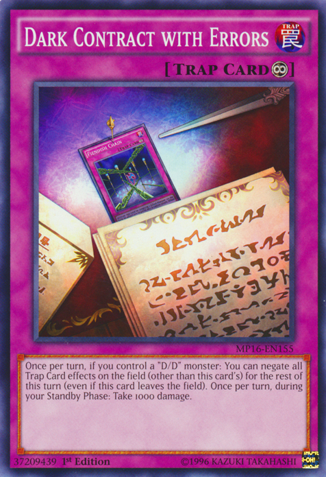 Dark Contract with Errors [MP16-EN155] Common Yu-Gi-Oh!