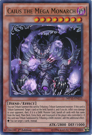 Caius the Mega Monarch [MP15-EN215] Ultra Rare Yu-Gi-Oh!