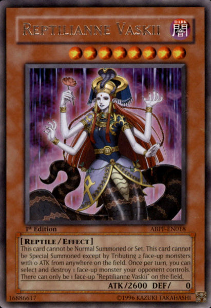 Reptilianne Vaskii [ABPF-EN018] Rare Yu-Gi-Oh!