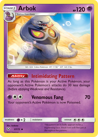 Arbok (37/73) [Sun & Moon: Shining Legends] Pokémon