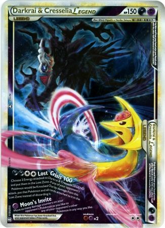 Darkrai & Cresselia LEGEND (99/102) (Jumbo Card) [HeartGold & SoulSilver: Triumphant] Pokémon
