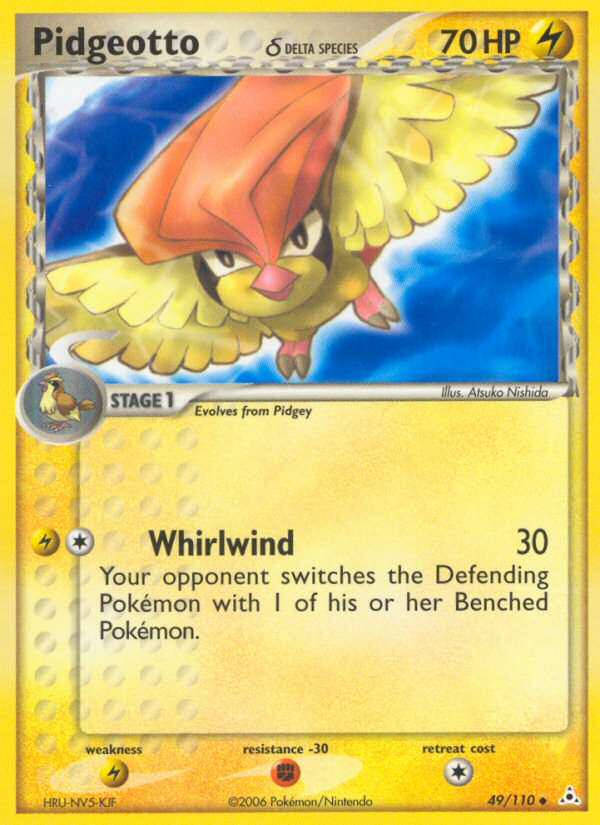 Pidgeotto (49/110) (Delta Species) [EX: Holon Phantoms] Pokémon