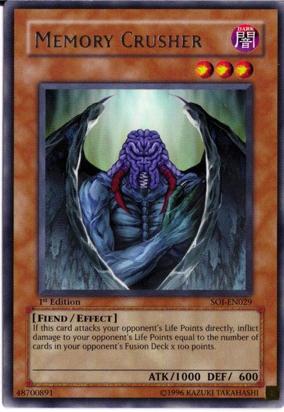 Memory Crusher [SOI-EN029] Rare Yu-Gi-Oh!
