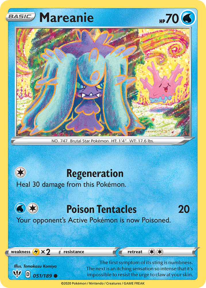 Mareanie (051/189) [Sword & Shield: Darkness Ablaze] Pokémon