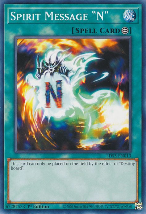 Spirit Message N [LDS3-EN013] Common Yu-Gi-Oh!