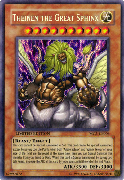 Theinen the Great Sphinx [MC2-EN006] Secret Rare Yu-Gi-Oh!