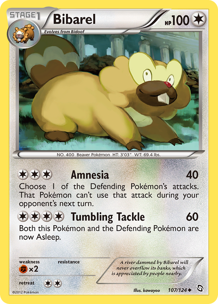 Bibarel (107/124) [Black & White: Dragons Exalted] Pokémon