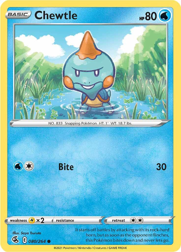 Chewtle (080/264) [Sword & Shield: Fusion Strike] Pokémon