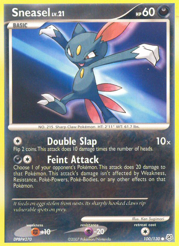 Sneasel (100/130) [Diamond & Pearl: Base Set] Pokémon