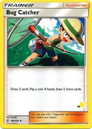 Bug Catcher (189/236) (Pikachu Stamp #46) [Battle Academy 2020] Pokémon