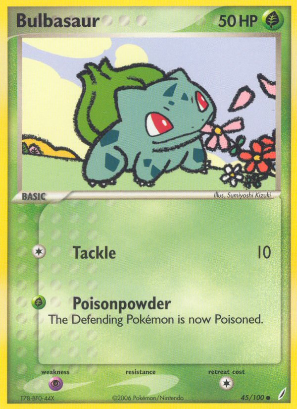 Bulbasaur (45/100) [EX: Crystal Guardians] Pokémon
