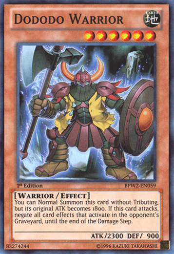 Dododo Warrior [BPW2-EN059] Super Rare Yu-Gi-Oh!