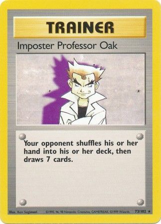 Imposter Professor Oak (73/102) [Base Set Unlimited] Pokémon