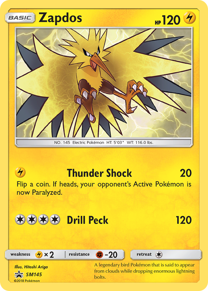 Zapdos (SM145) [Sun & Moon: Black Star Promos] Pokémon