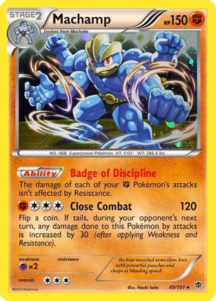 Machamp (49/101) (Cosmos Holo) [Black & White: Plasma Blast] Pokémon