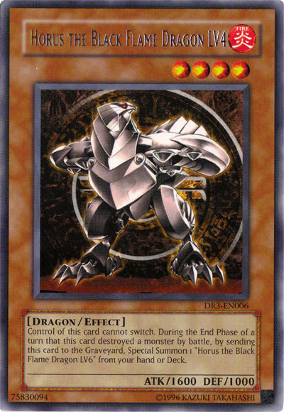 Horus the Black Flame Dragon LV4 [DR3-EN006] Rare Yu-Gi-Oh!