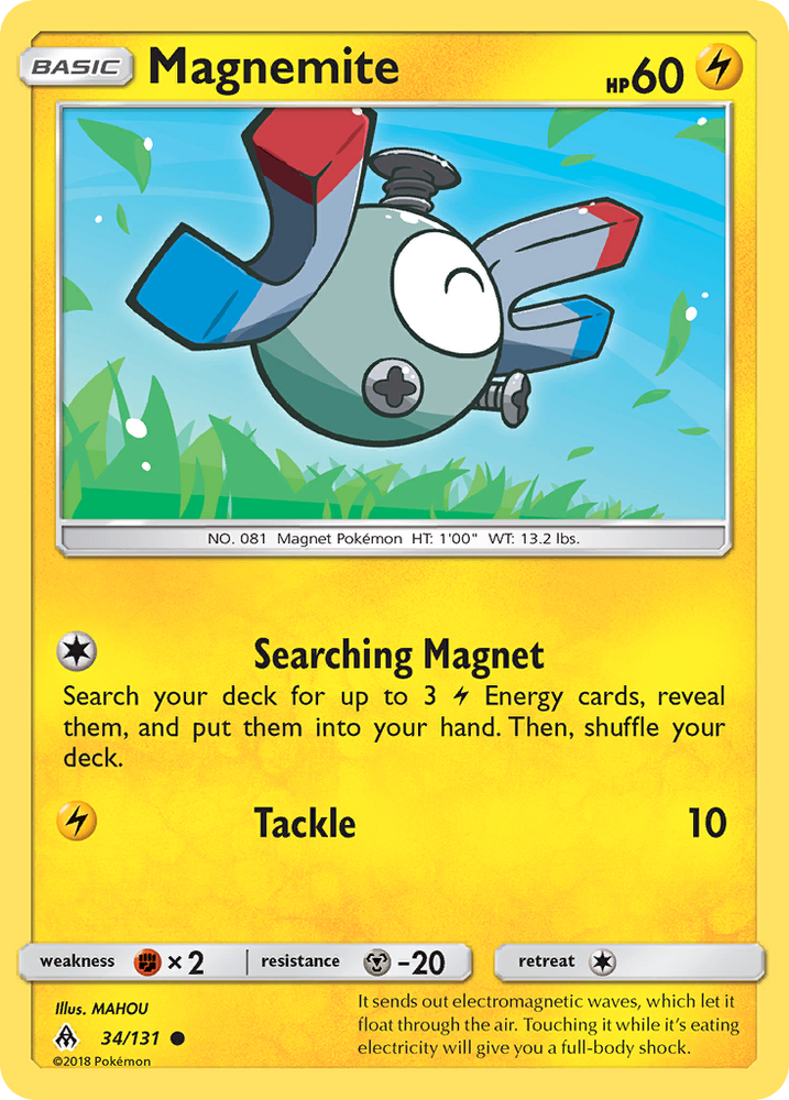 Magnemite (34/131) [Sun & Moon: Forbidden Light] Pokémon