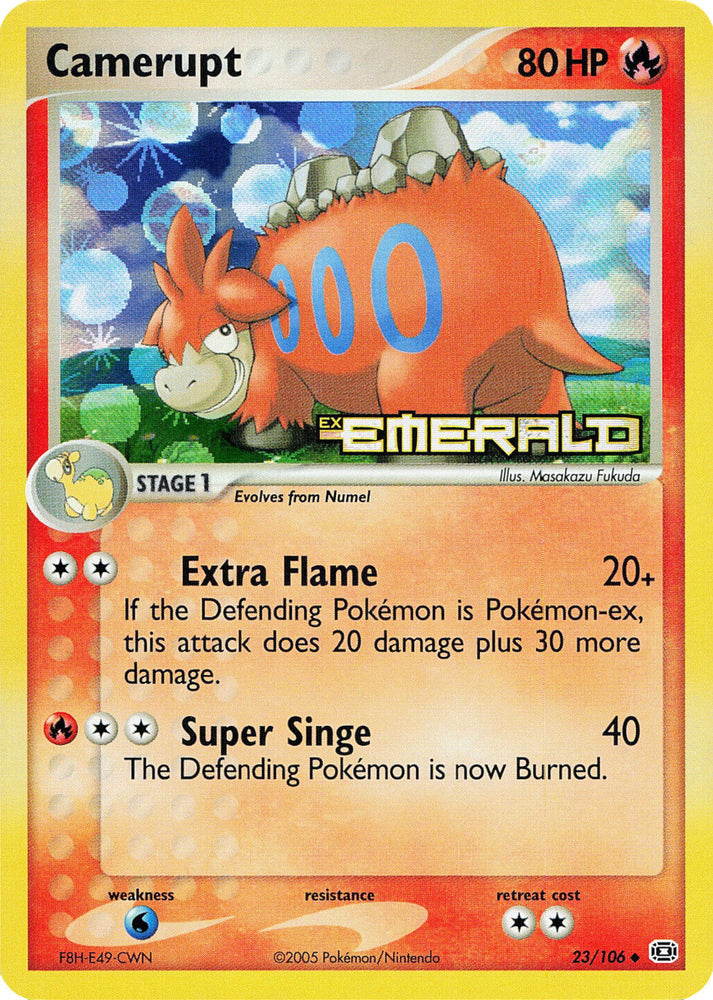 Camerupt (23/106) (Stamped) [EX: Emerald] Pokémon