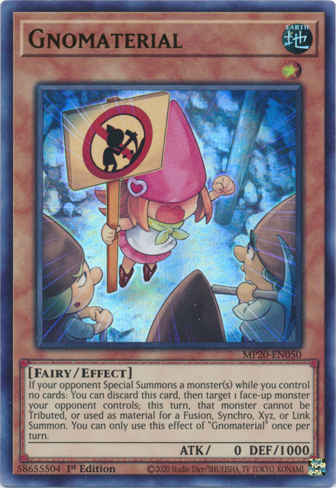 Gnomaterial [MP20-EN050] Ultra Rare Yu-Gi-Oh!