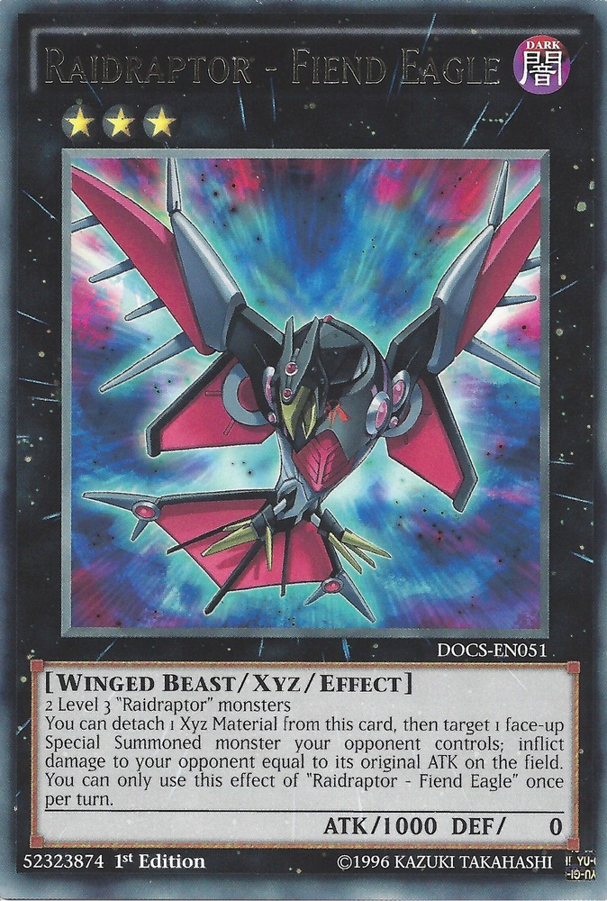 Raidraptor - Fiend Eagle [DOCS-EN051] Rare Yu-Gi-Oh!