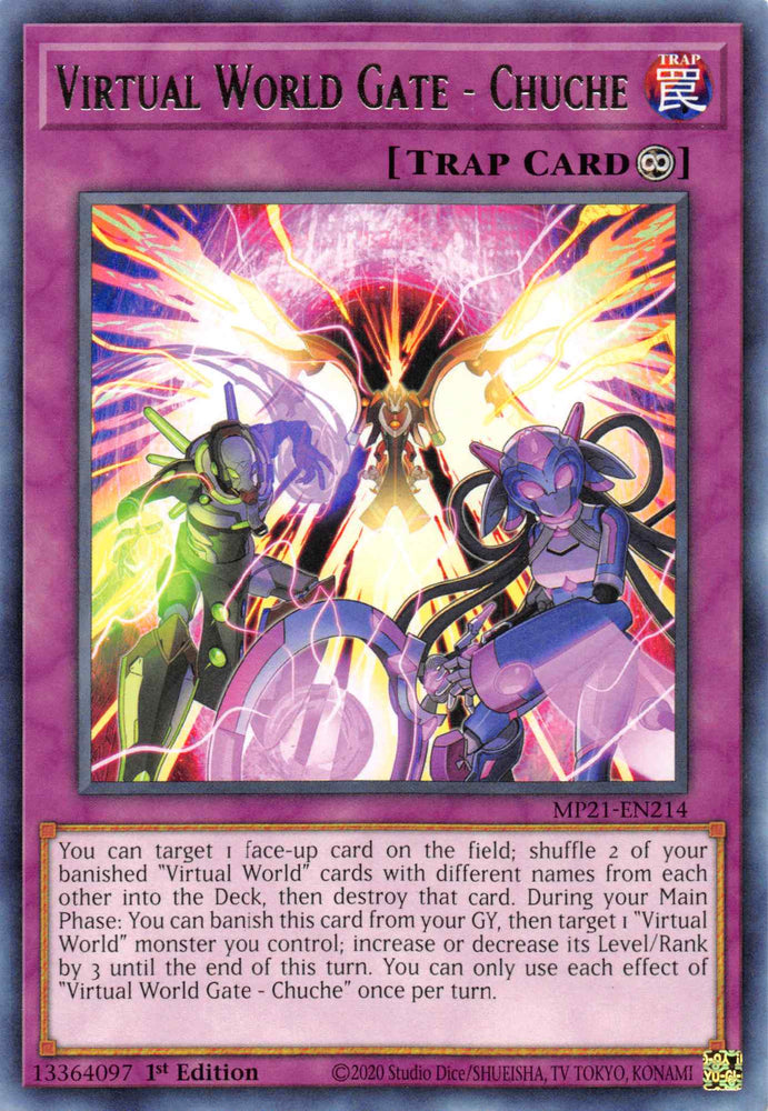 Virtual World Gate - Chuche [MP21-EN214] Rare Yu-Gi-Oh!