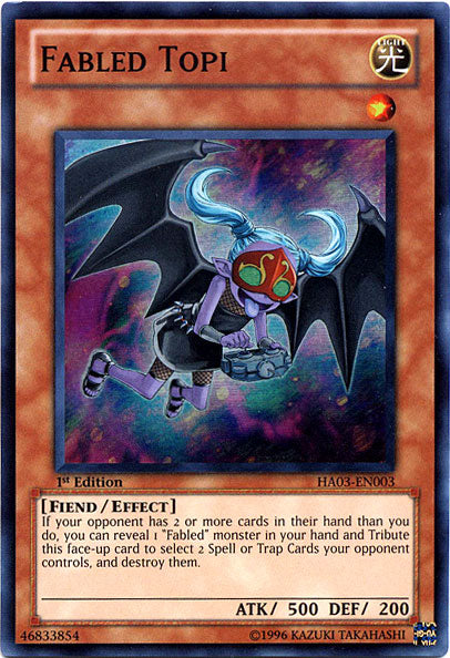 Fabled Topi [HA03-EN003] Super Rare Yu-Gi-Oh!