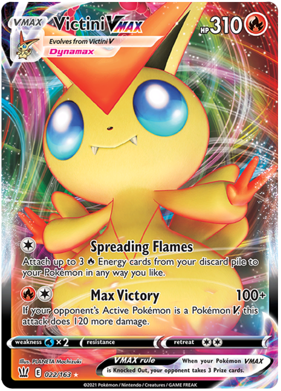 Victini VMAX (022/163) [Sword & Shield: Battle Styles] Pokémon