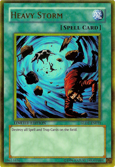 Heavy Storm [GLD1-EN031] Gold Rare Yu-Gi-Oh!